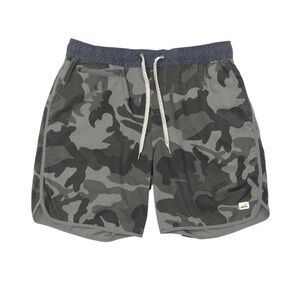 Vuori Camo Athletic Shorts - Gray and Black